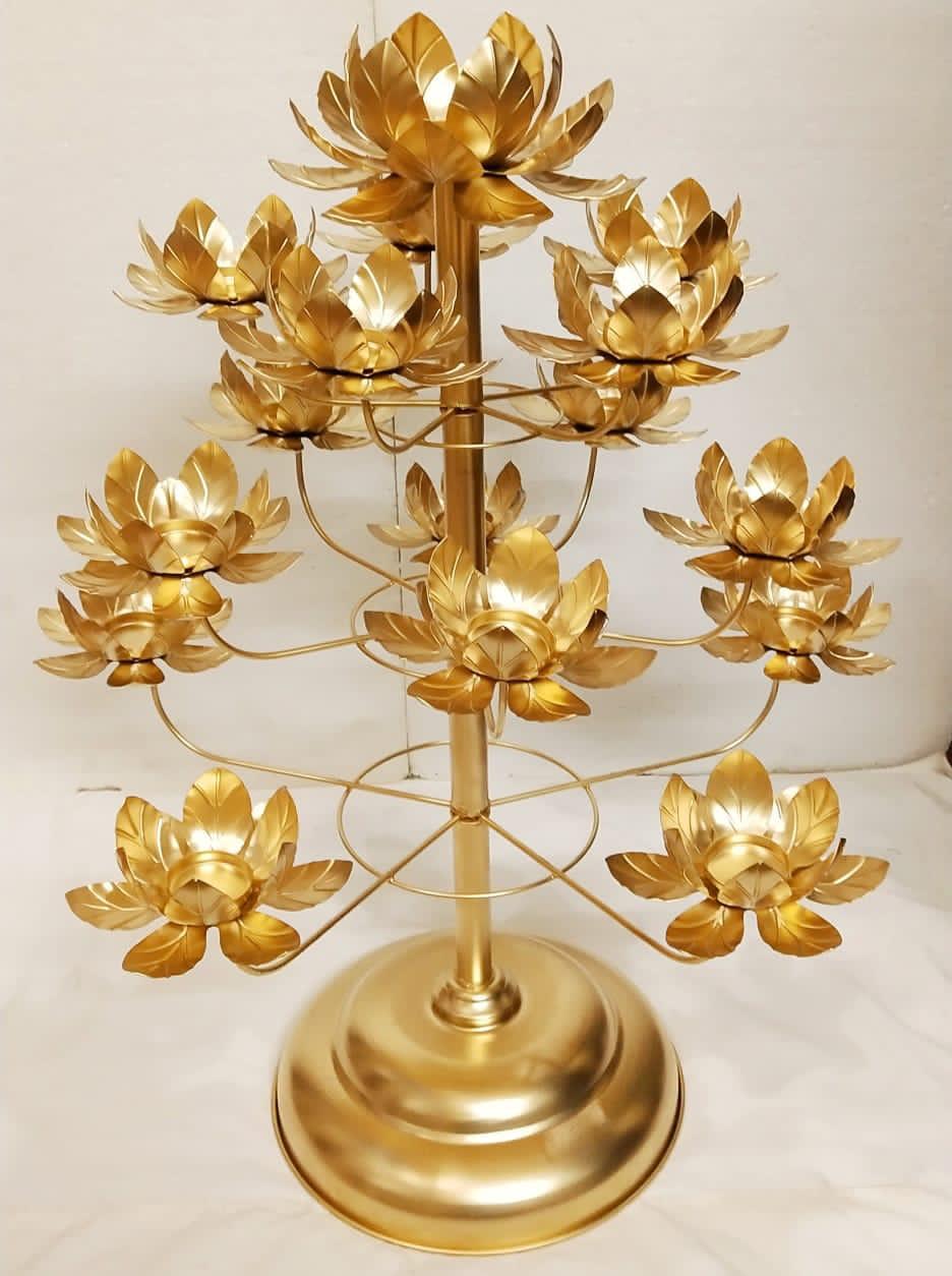 16 Tealight Lotus Stand