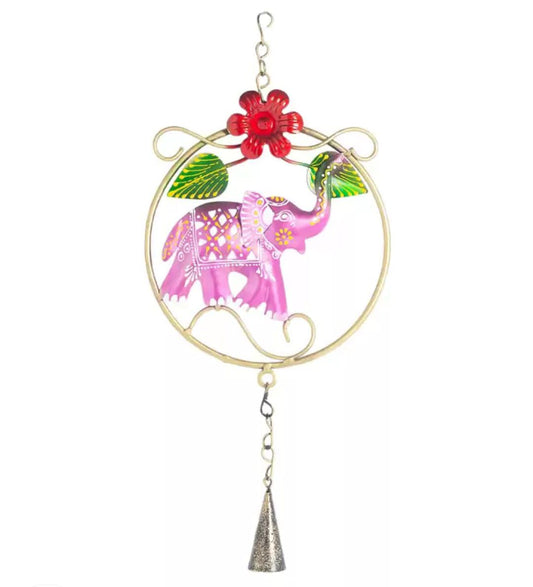 Elephant in Ring Wall Hanging (Set of 2)