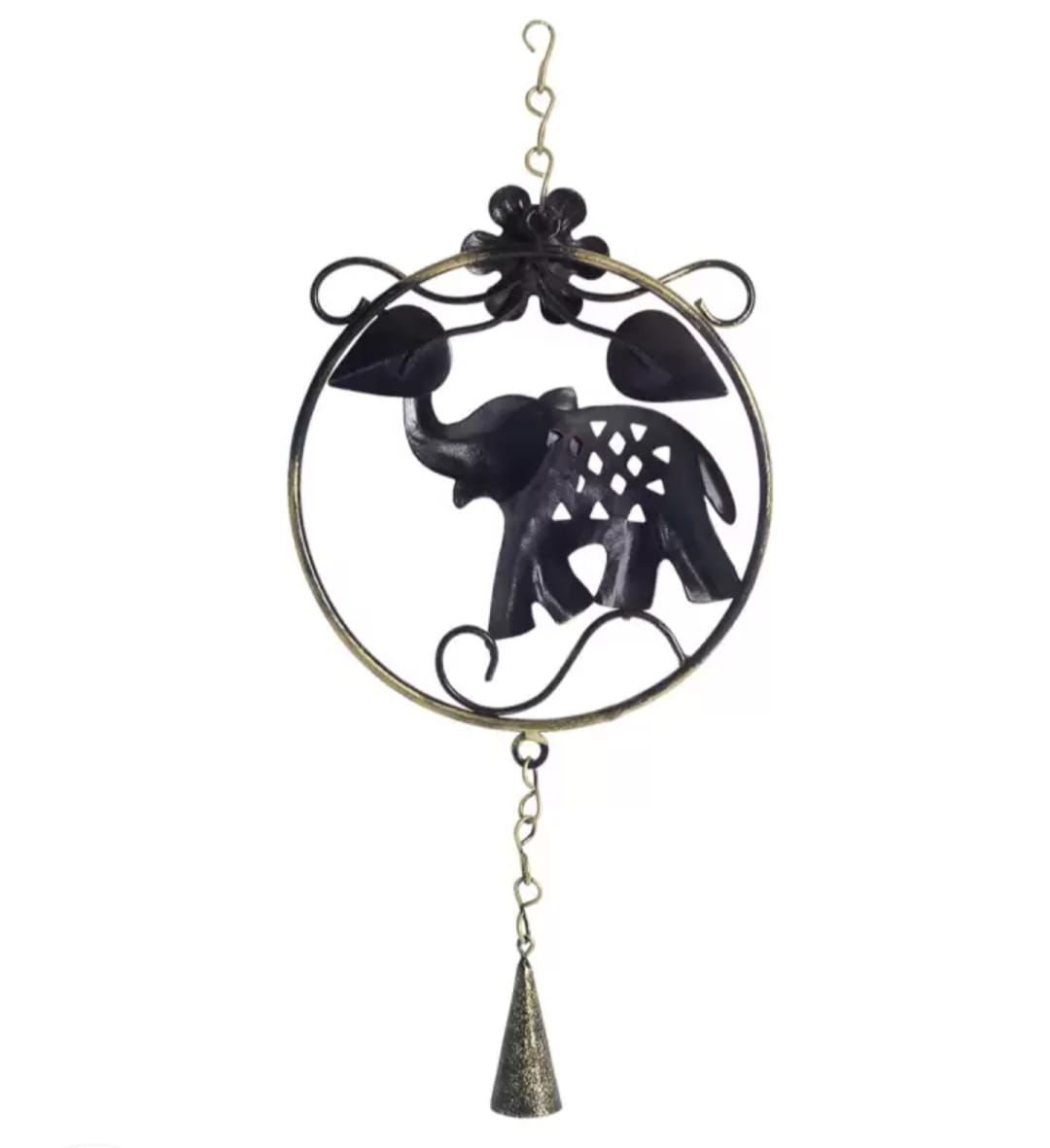 Elephant in Ring Wall Hanging (Set of 2)