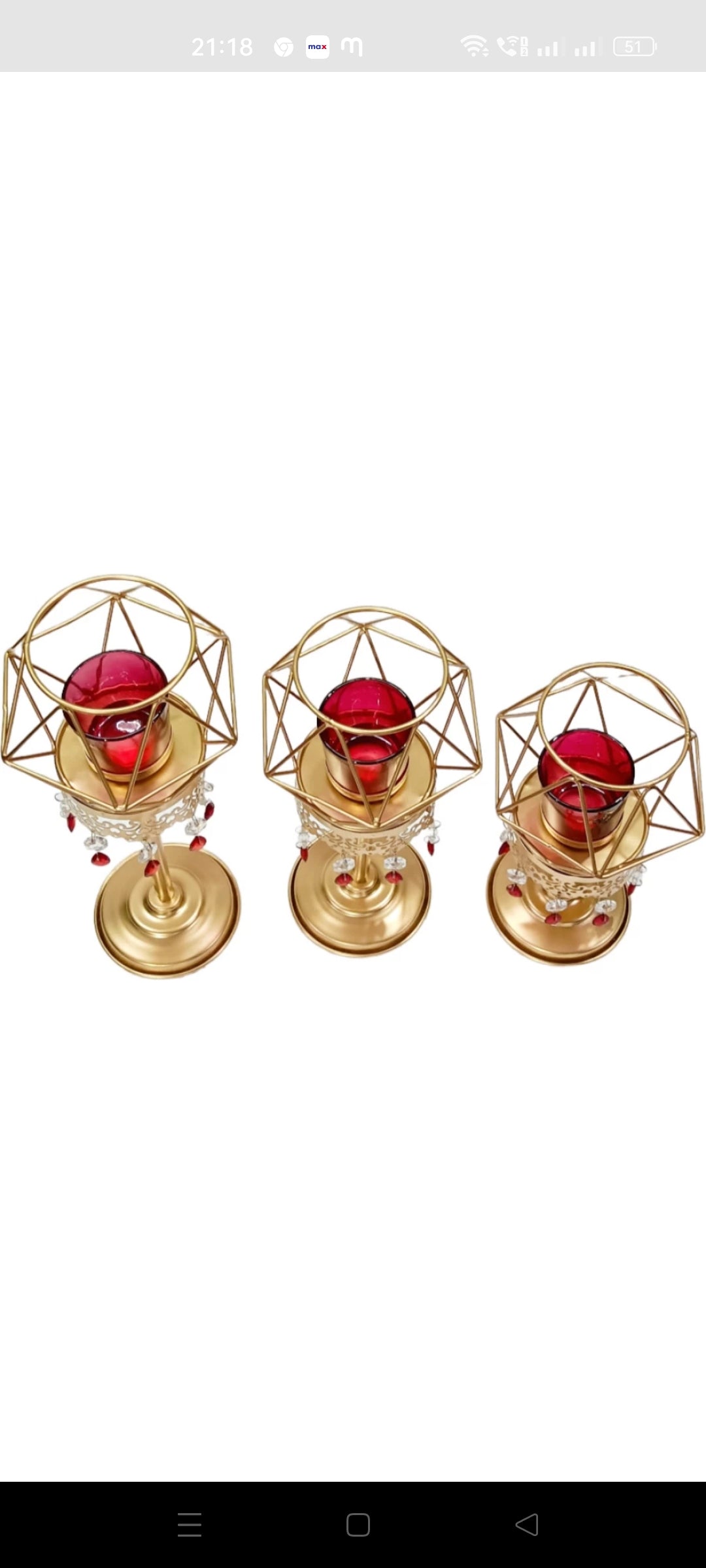 Diamond Tealight Stand (Set of 3)