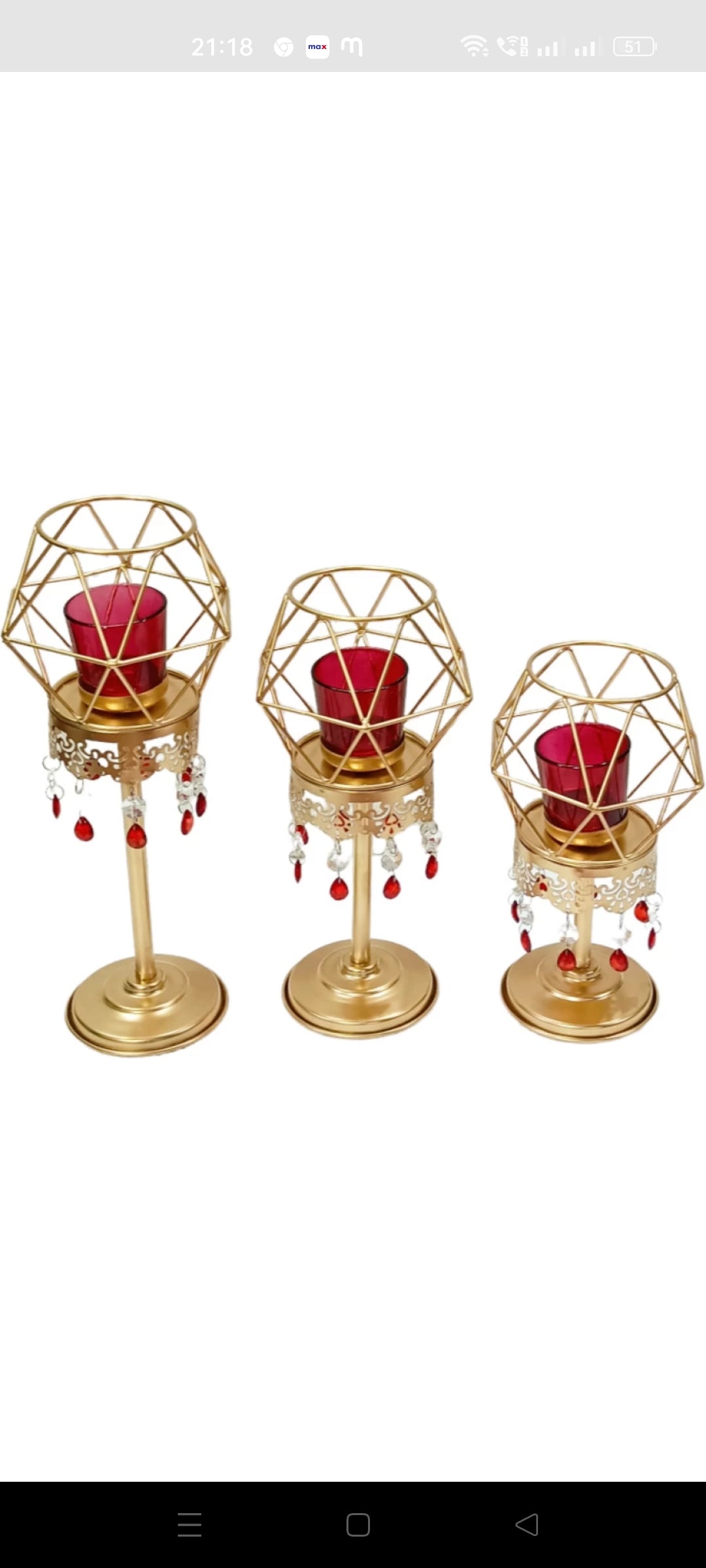 Diamond Tealight Stand (Set of 3)