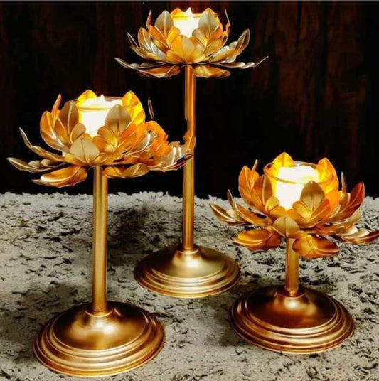 Leaf Lotus Tealight (Set of 3)